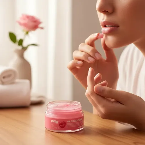 Exfoliante Labios Balsamo Labial Mely Lip Sugar Scrub Rose