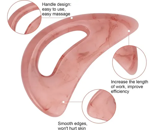 Masajeador Celulitis Resina Gua Sha Drenaje Linfático Mujer