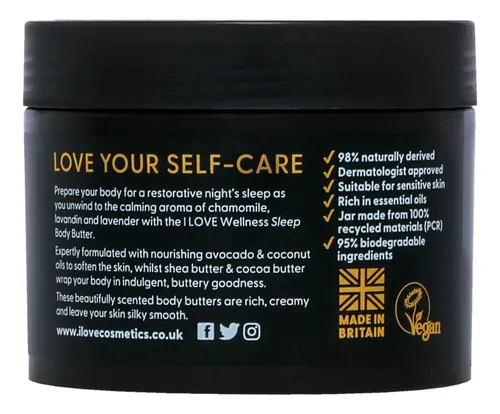 Manteca Corporal Wellness – Sleep 299 Ml I Love Cosmetics