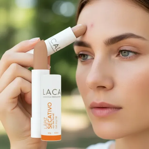 Lapiz Secativo De Acné Con Tea Tree Oil Con Color Laca