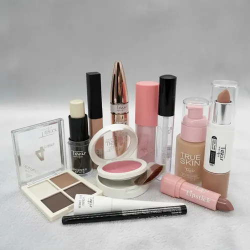 Combo Maquillaje Tejar 12 Productos Total Nude