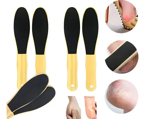 2 Piezaslimas Para Pies Doble Cara De Madera Pedicura Z //