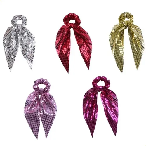 Coletero Brillante Con Lentejuelas Para Mujeres Y Adolescent