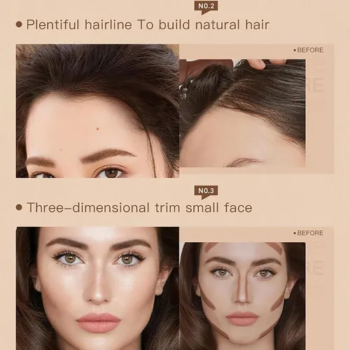 Set De Cejas Hinourisha Con Sellos Y Plantillas 23 Piezas