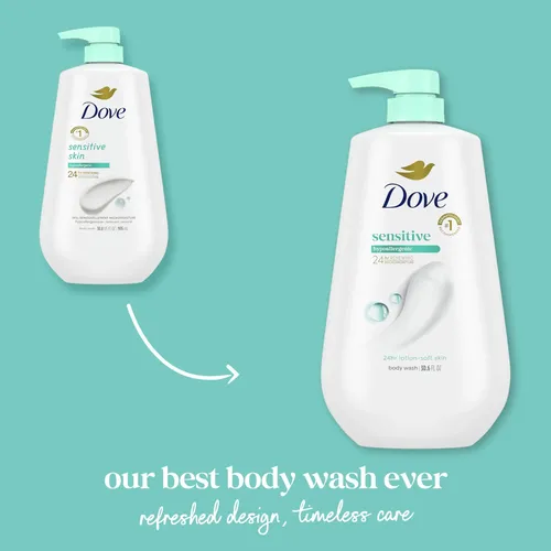 Dove Jabón Líquido Corporal Con Bomba Piel Sensible 3…