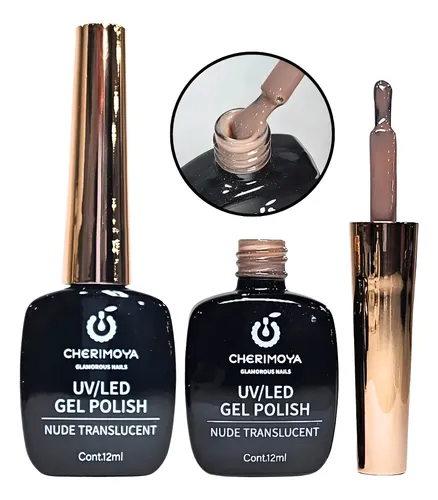 Esmalte Semipermanente Gel Polish Nude Translucent Cherimoya