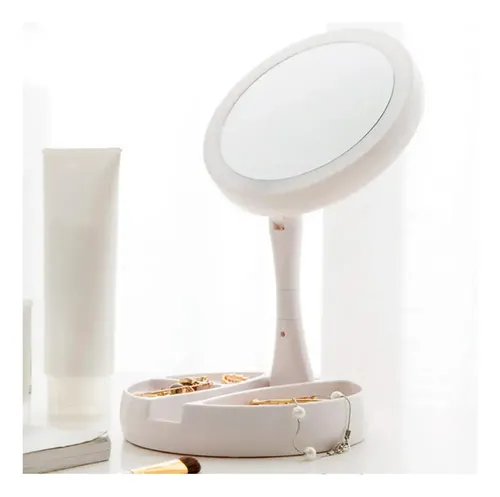 Espejo De Maquillaje Profesional Con Luz Led Y 10x