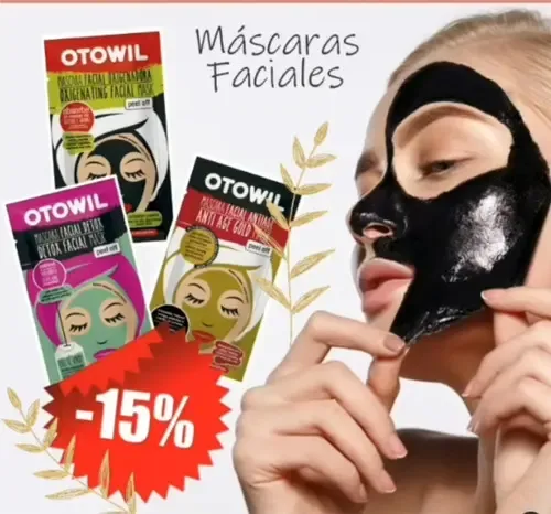 Mascara Facial Gold Mask C/ Hialuronico Otowil Sobre X20g Tipo De Piel Normal