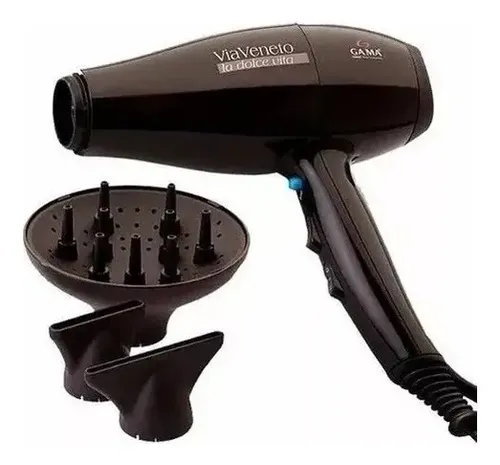 Secador De Cabello Gama Via Veneto Ion 110649 2200w Negro