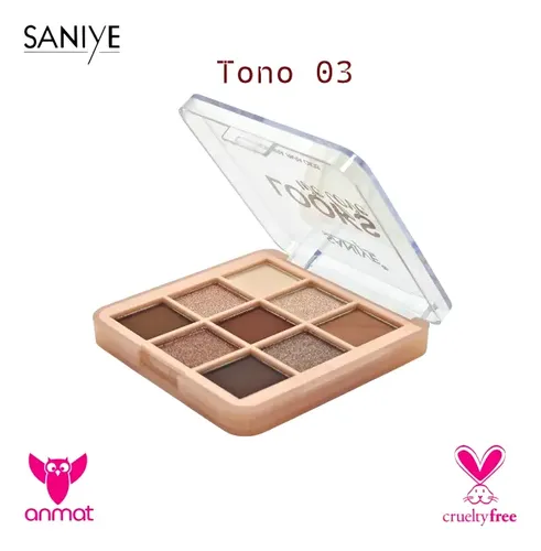 Paleta Sombras Saniye Looks We Love 9 Tonos Pocket