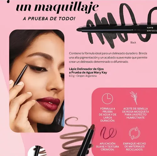Lapiz Delineador Para Ojos A Prueba De Agua Mary Kay.