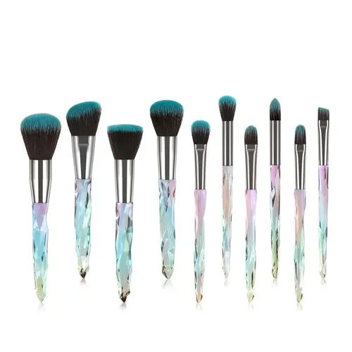 Set De Brochas De Maquillaje Gradient Crystal Para Uso Cosmé