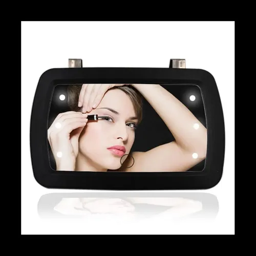 2 Espejos Parasoles Con Luces Led Para Maquillaje Y Protecci
