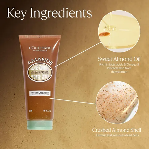 Exfoliante De Ducha Con Almendras Y Almendras De Body Wash L