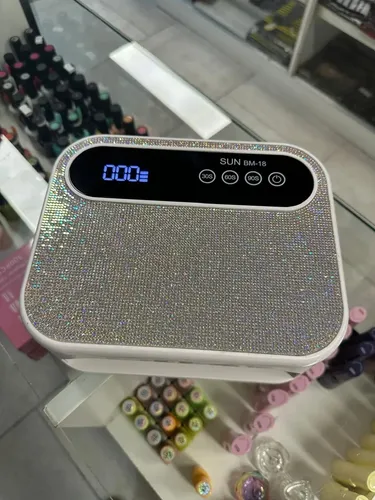 Cabina Para Uñas Inalambrica Uv/led Sun Bm- 18 Cristal 168w