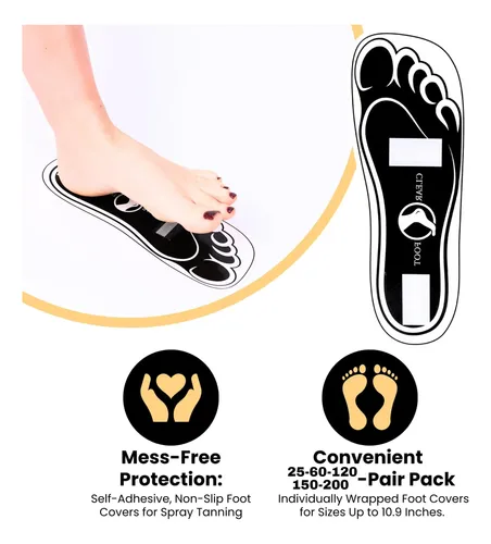 Almohadillas Desechables Para Bronceado En Aerosol Para Pies