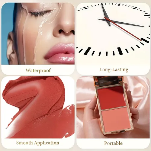 Kit 3 Paleta Colorete Dúo Y Contorno Y Iluminador Crema