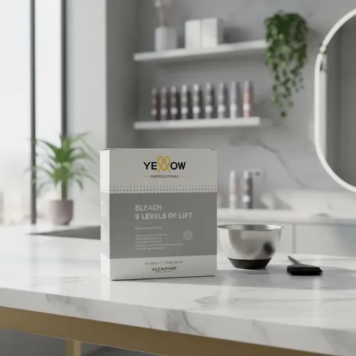 Yellow Bleach 9 Levels Polvo Decolorante 12 Sobres X 50grs