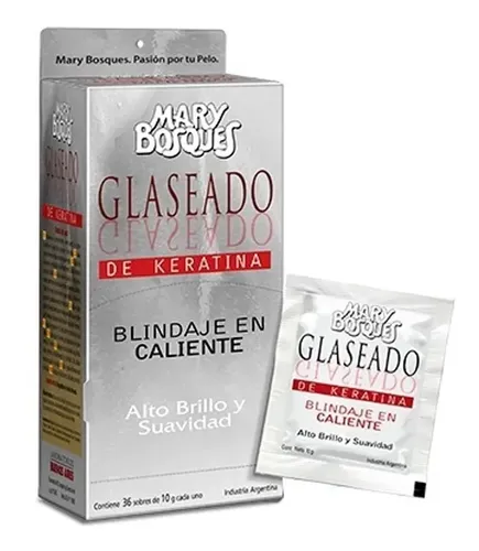 Tratamiento Capilar Glaseado De Keratina Mary Bosques Caja