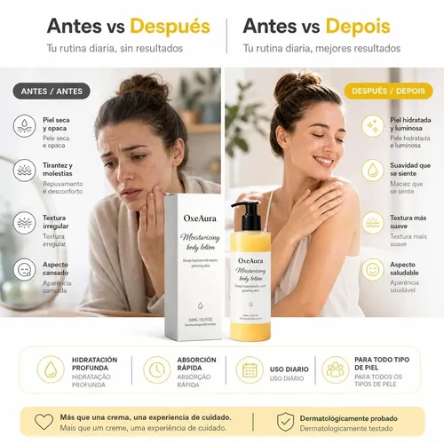 Loción Corporal Hidratante Oceaura Nutritiva Para Piel Seca