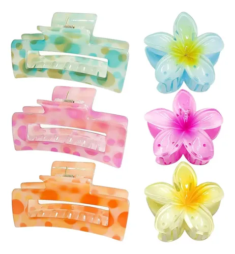 Clips De Garra De Flor Iscrm Para Cabello Grueso Y Fino