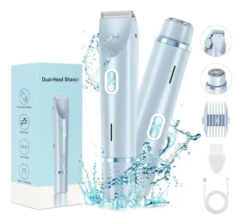 Depiladora De Bikini Para Mujer Electrica Doble Cabeza 2in1