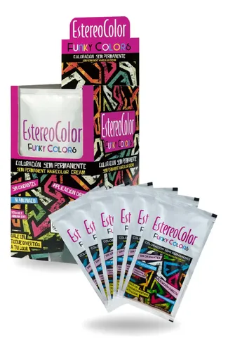 Caja De Tintura Fantasia Estereocolor Funky X12u