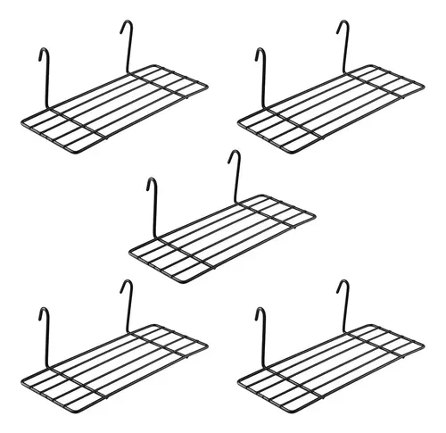 Jsjx Estante Con Forma Rejilla Hierro, Ganchos For Tablas