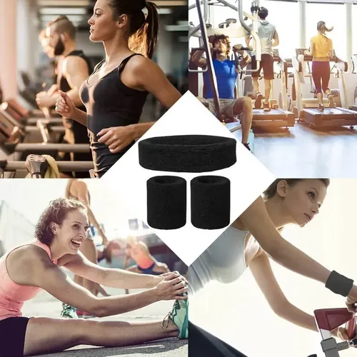 K Bandas Elasticas For Cabello Y Muñequeras Tela Gym
