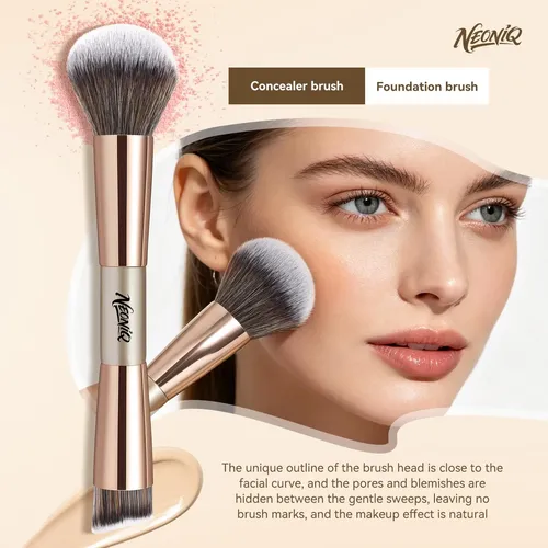 Set De Brochas De Maquillaje Neoniq 10 Unidades Champagne Go