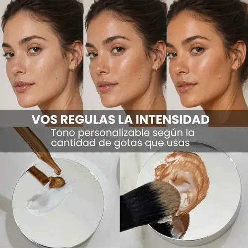 Bronzer Líquido Sun Drops x2 | Efecto Bronceado | Glow Dorado | Iluminador | Bronceador En Gotas | Rubor | Multitasker | Makeup Maquillaje | Tono Personalizable