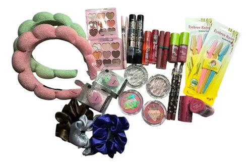 Set Mayorista De Maquillaje 29 Productos Sombra Vincha Glos