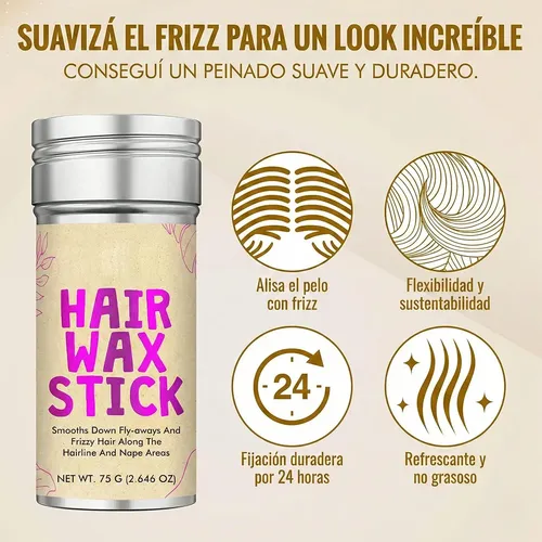 Cera Barra 75g Peinado Firme Flexible Ondas Rulos Definidos