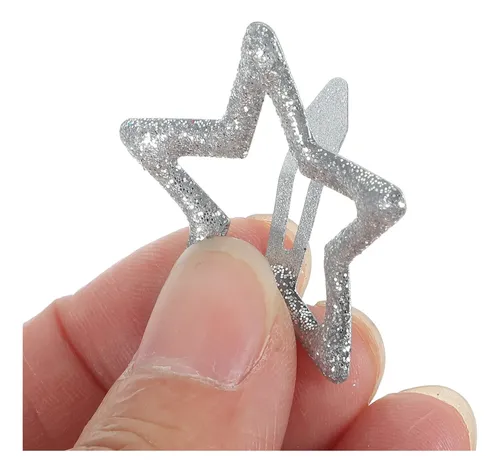 20 Pzs Ganchos Estrella Pasadores Accesorios Lindos Co
