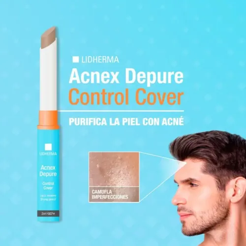 Acnex Depure Control Cover Salicílico Correctivo Lidherma Momento de aplicación Día/Noche Tipo de piel Grasa