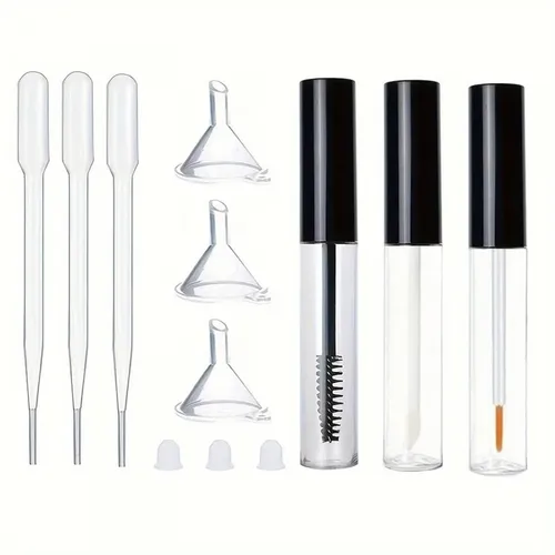 , Juego De 3 Tubos De Rímel Vacíos De 10 Ml Con Cepillo De ,