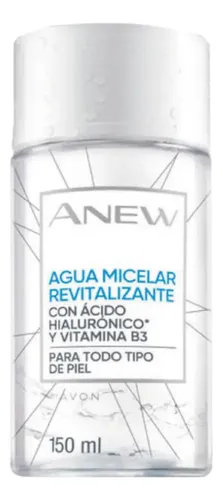Agua Micelar Revitalizante Con Acido HIaluronico Anew 150 ml Avon