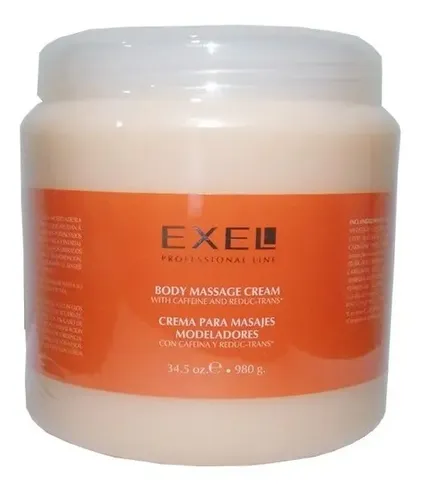 Crema Masajes Modeladores Exel Cafeina Y Reduc-trans 980 Grs