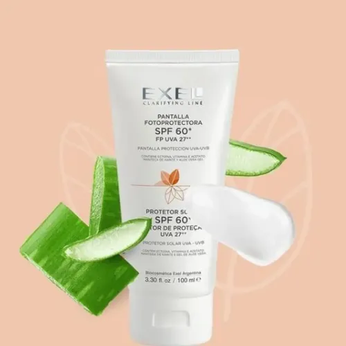 Protector Solar Facial Con Color Tratamiento Manchas 60 Exel