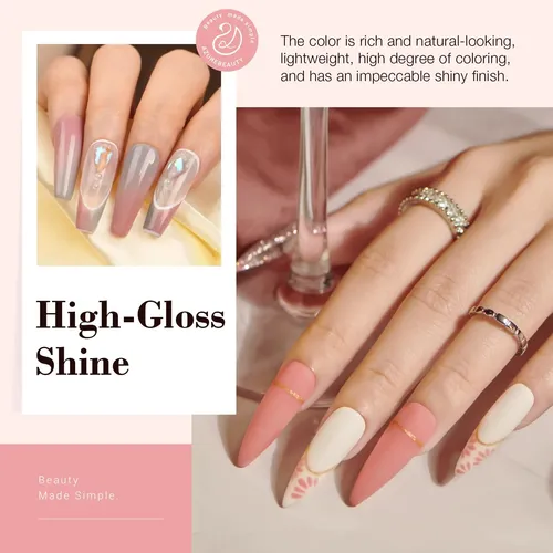 Set De Uñas Azurebeauty Dip Powder, 31 Unidades, Para Manicu