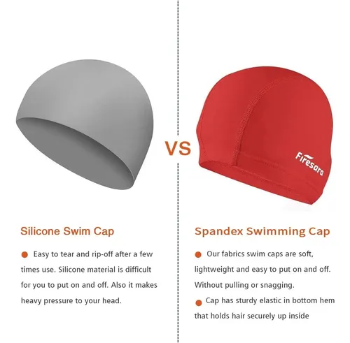 Gorro De Natación De Tela Firesara, Gorro De Natación De …