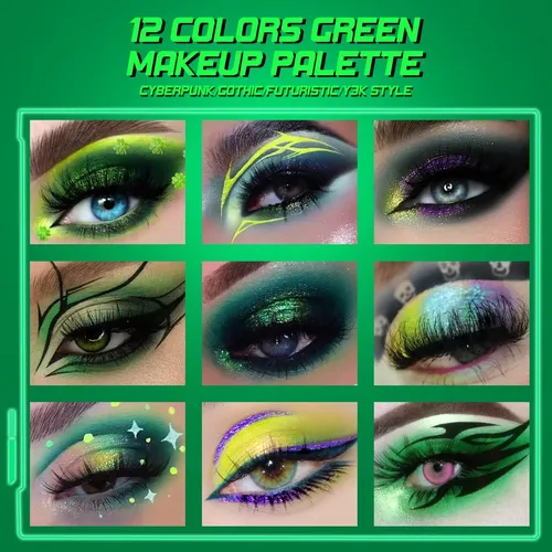 Afflano Paleta Sombras Multicromáticas Verde