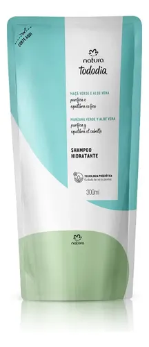 Repuesto De Shampoo Hidratante Natura Tododia Manzana Verde Y Aloe 300 ml