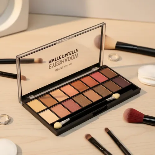 Paleta De Sombras 16 Tonos Satinados Y Matte