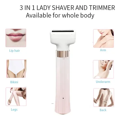 Kit De Aseo Eléctrico 3 En 1 For Mujer, Recortador Lavable