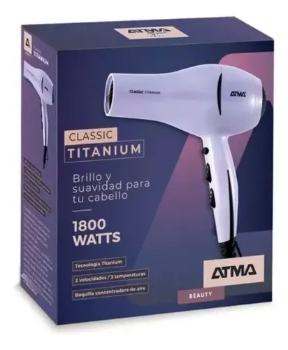 Secador De Pelo Atma Sp8970p 1800w 2 Velocidades Color Violeta