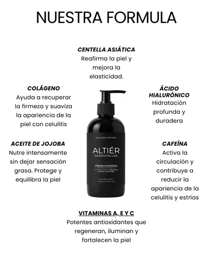 Combo Altiér X2 Crema Para Masajes Antiflacidez Reafirmantes