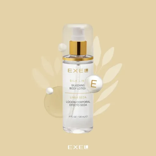 Loción Corporal Efecto De Seda Con Vitamina E Exel X 120 Ml.