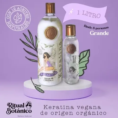 Queratina Orgánica Maike Amour 1 Litro Con 12 Aceites Natura