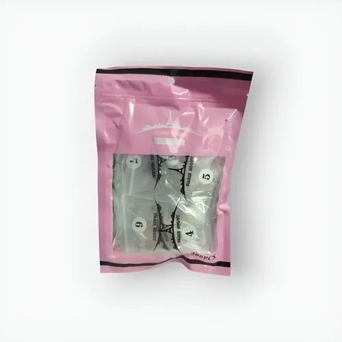 Set De Uñas Postizas Tips Para Soft Gel Paris Night X500u